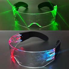 画像6: LED Luminous Glasses 光るサイバーゴーグル サングラス (6)