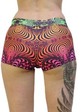 画像2: SPACE TRIBE - Hot Pants スペーストライブ ホットパンツ「Rainbow Fractal」 (2)