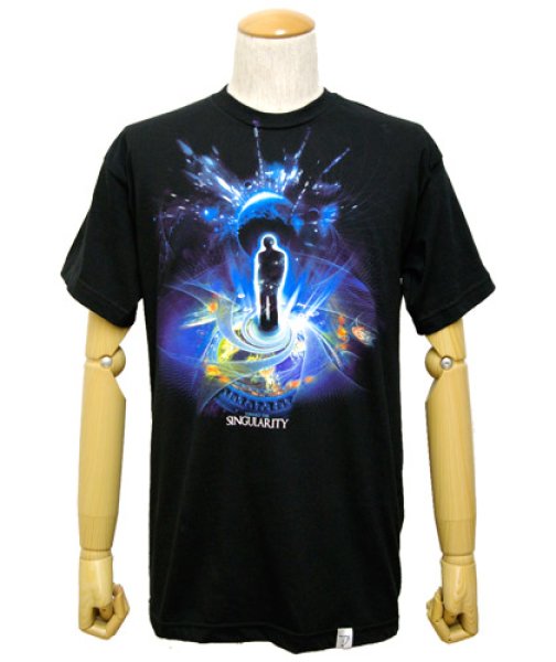 IMAGINARY FOUNDATIONメンズ半袖Tシャツ「SINGULARITY / ブラック